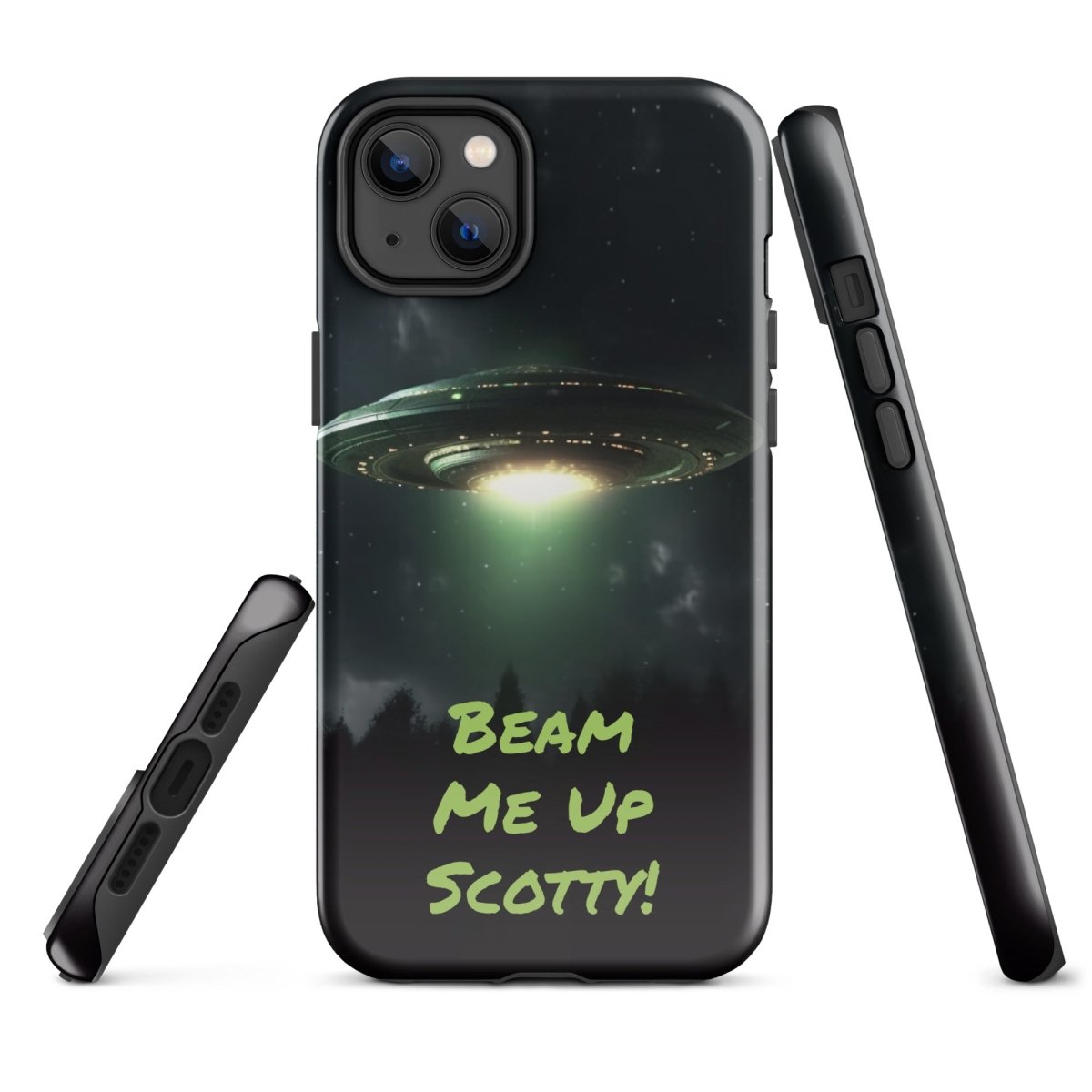 iPhone® Tough Case - Space - Alien UFO Style 1 - Glossy - iPhone 14 Plus