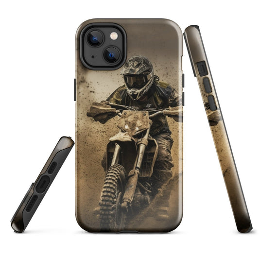 iPhone® Tough Case - Transportation (Offroad) - Dirt Bike Style 1 - Glossy - iPhone 14 Plus