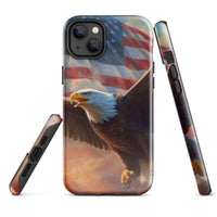 iPhone® Tough Case - USA - Eagle Flag Style 1 - Glossy - iPhone 14 Plus