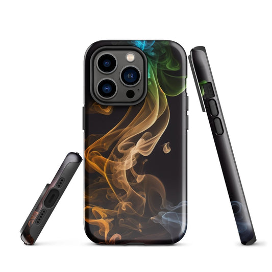 iPhone® Tough Case - Abstract - Smoke Style 2 - Glossy - iPhone 14 Pro