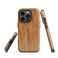 iPhone® Tough Case - Nature - Wood 1 - Glossy - iPhone 14 Pro