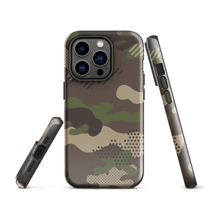 iPhone® Tough Case - Pattern - Forest Camo 1 - Glossy - iPhone 14 Pro