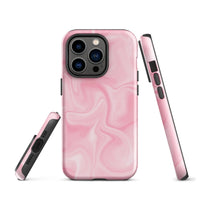 iPhone® Tough Case - Pattern - Marble - Pink Style 2 - Glossy - iPhone 14 Pro