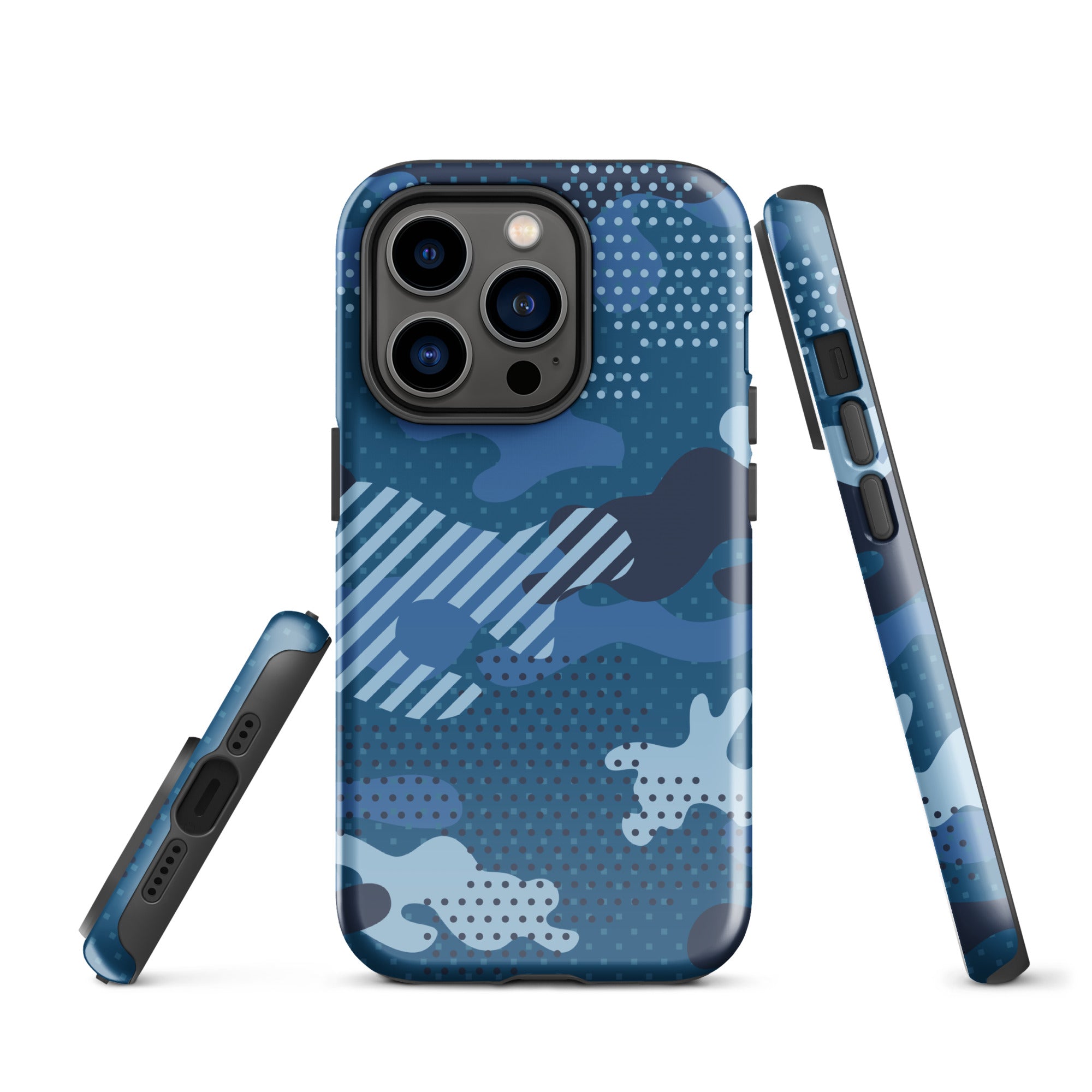 iPhone® Tough Case - Pattern - Water Camo 1 - Glossy - iPhone 14 Pro