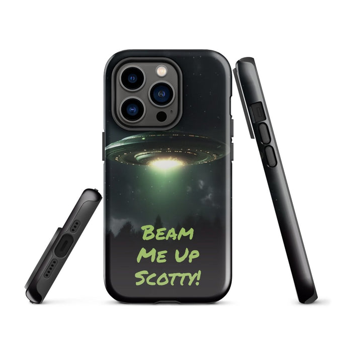 iPhone® Tough Case - Space - Alien UFO Style 1 - Glossy - iPhone 14 Pro