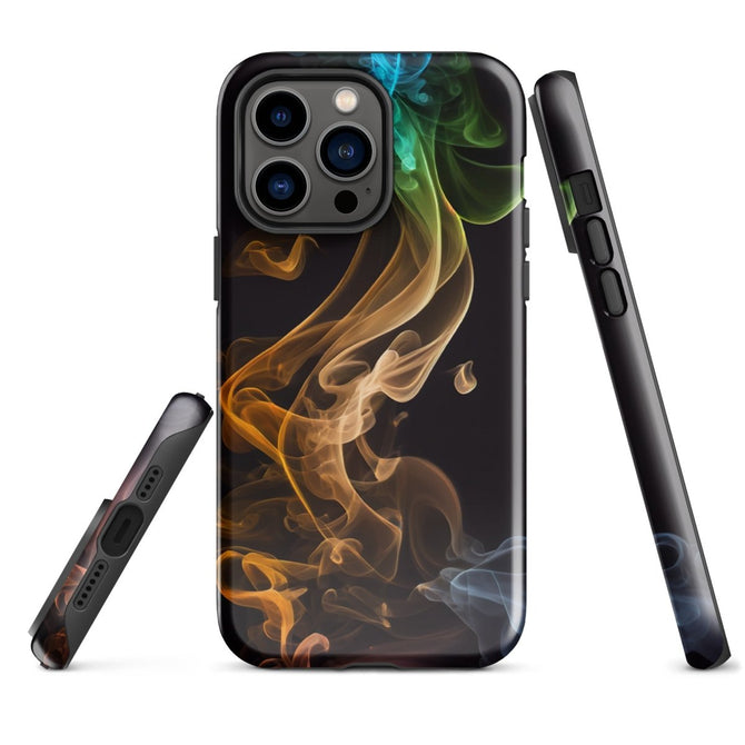 iPhone® Tough Case - Abstract - Smoke Style 2 - Glossy - iPhone 14 Pro Max