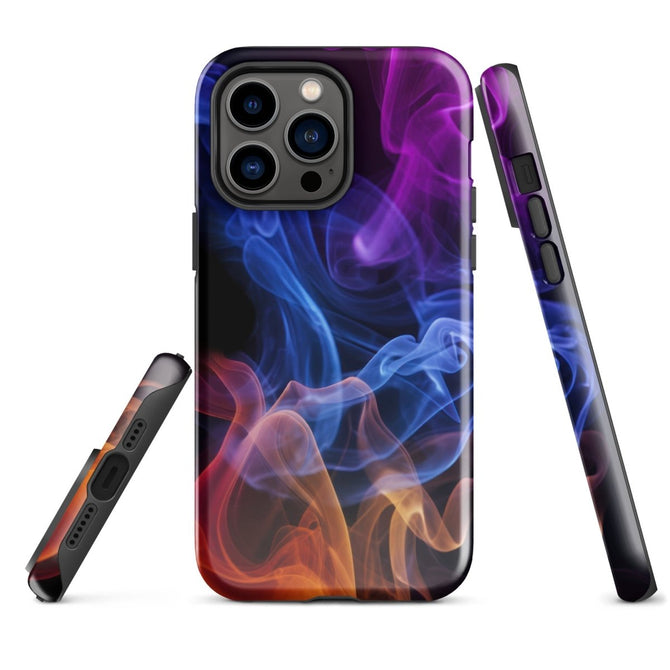 iPhone® Tough Case - Abstract - Smoke Style 4 - Glossy - iPhone 14 Pro Max