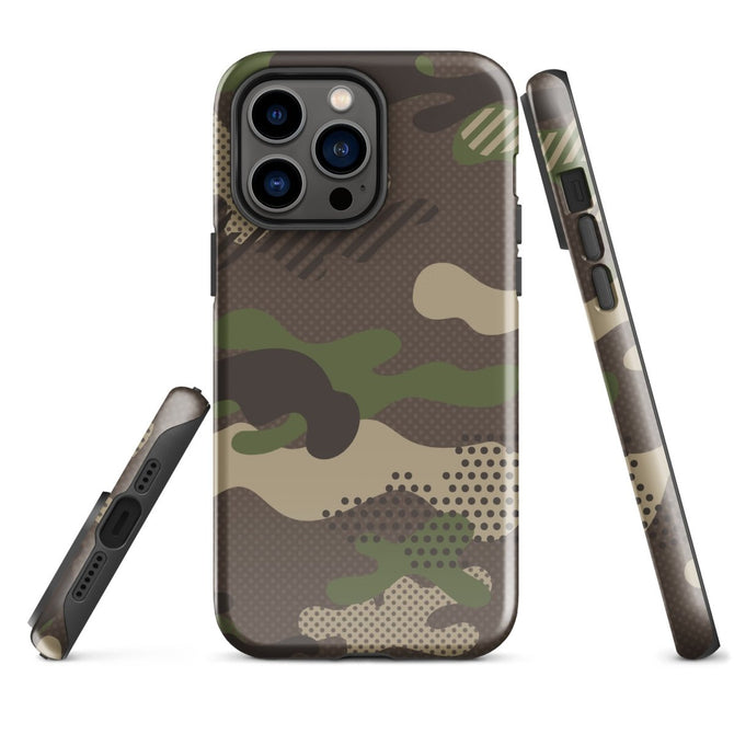 iPhone® Tough Case - Pattern - Forest Camo 1 - Glossy - iPhone 14 Pro Max