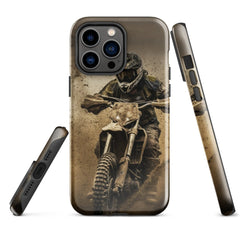 iPhone® Tough Case - Transportation (Offroad) - Dirt Bike Style 1 - Glossy - iPhone 14 Pro Max
