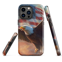 iPhone® Tough Case - USA - Eagle Flag Style 1 - Glossy - iPhone 14 Pro Max