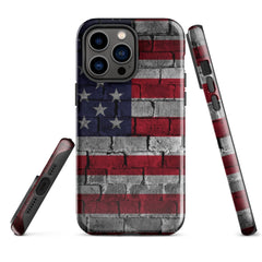 iPhone® Tough Case - USA - Flag Style 3 - Glossy - iPhone 14 Pro Max