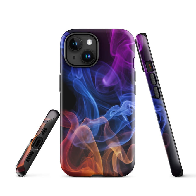 iPhone® Tough Case - Abstract - Smoke Style 4 - Glossy - iPhone 15