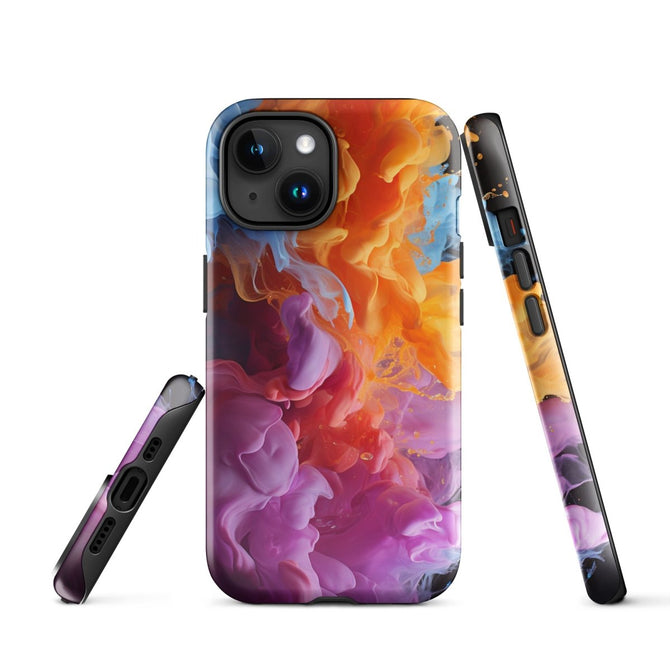 iPhone® Tough Case - Abstract - Smoke Style 6 - Glossy - iPhone 15