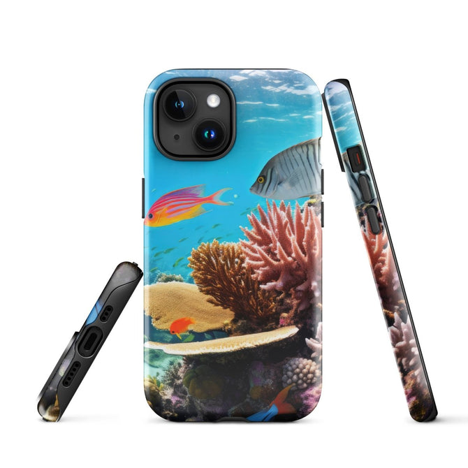 iPhone® Tough Case - Nature - Sea Style 1 - Glossy - iPhone 15