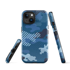 iPhone® Tough Case - Pattern - Water Camo 1 - Glossy - iPhone 15