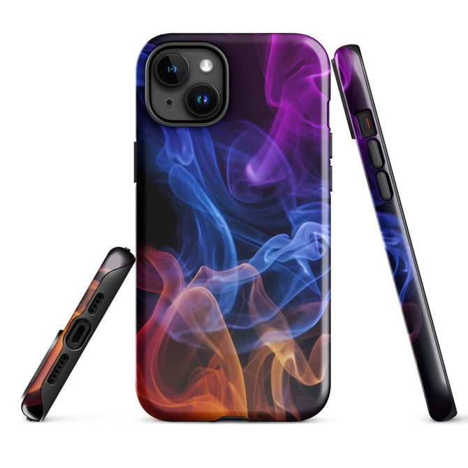 iPhone® Tough Case - Abstract - Smoke Style 4 - Glossy - iPhone 15 Plus