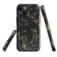 iPhone® Tough Case - Pattern - Marble - Gold Style 2 - Glossy - iPhone 15 Plus