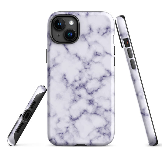 iPhone® Tough Case - Pattern - Marble - Purple Style 1 - Glossy - iPhone 15 Plus