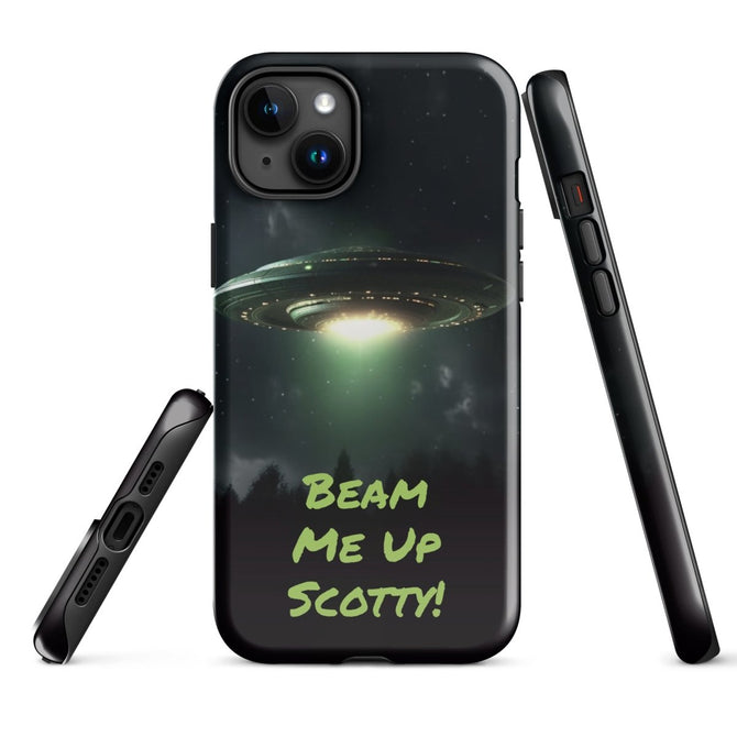 iPhone® Tough Case - Space - Alien UFO Style 1 - Glossy - iPhone 15 Plus