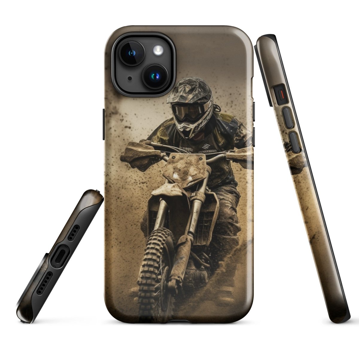 iPhone® Tough Case - Transportation (Offroad) - Dirt Bike Style 1 - Glossy - iPhone 15 Plus