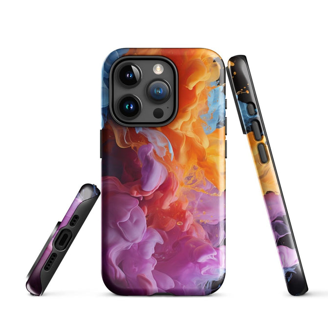 iPhone® Tough Case - Abstract - Smoke Style 6 - Glossy - iPhone 15 Pro