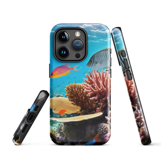 iPhone® Tough Case - Nature - Sea Style 1 - Glossy - iPhone 15 Pro