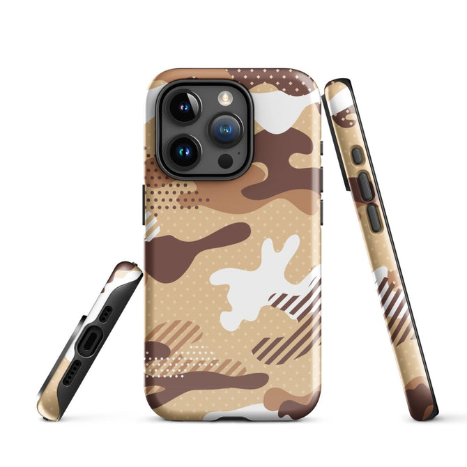 iPhone® Tough Case - Pattern - Desert Camo 1 - Glossy - iPhone 15 Pro