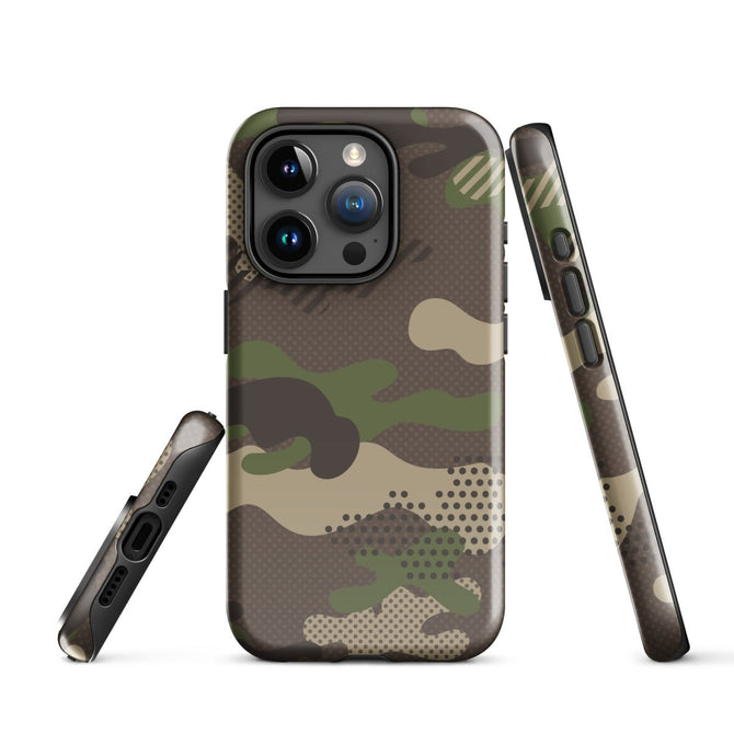 iPhone® Tough Case - Pattern - Forest Camo 1 - Glossy - iPhone 15 Pro