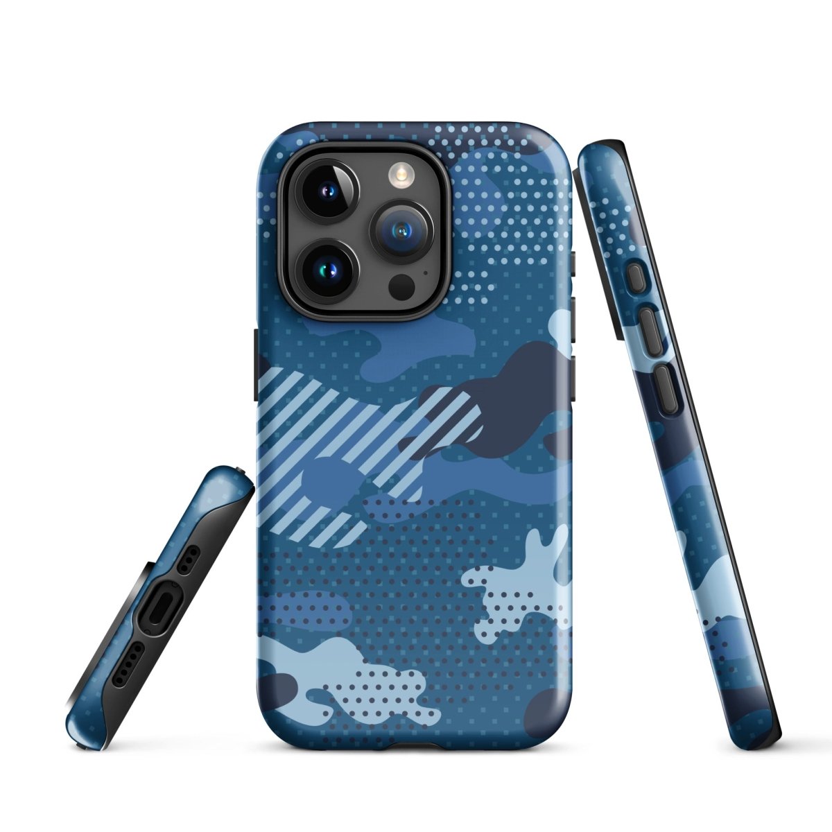 iPhone® Tough Case - Pattern - Water Camo 1 - Glossy - iPhone 15 Pro