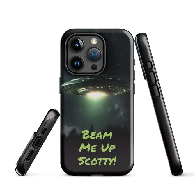 iPhone® Tough Case - Space - Alien UFO Style 1 - Glossy - iPhone 15 Pro