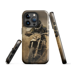 iPhone® Tough Case - Transportation (Offroad) - Dirt Bike Style 1 - Glossy - iPhone 15 Pro