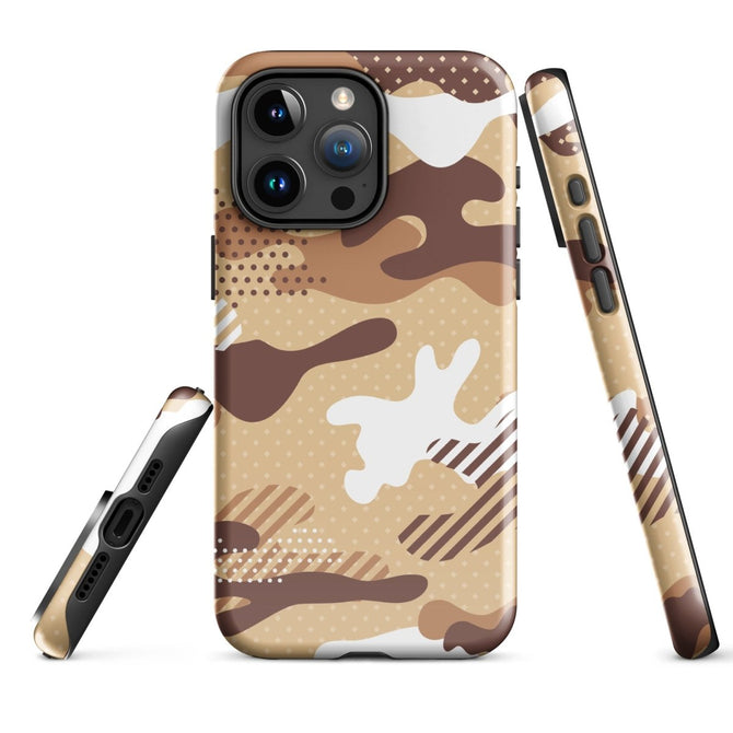 iPhone® Tough Case - Pattern - Desert Camo 1 - Glossy - iPhone 15 Pro Max