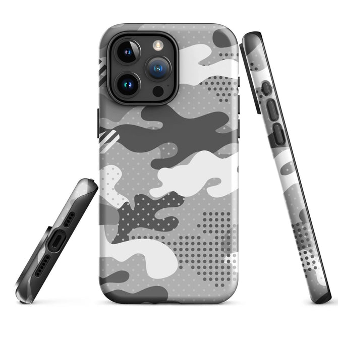 iPhone® Tough Case - Pattern - Winter Camo 1 - Glossy - iPhone 15 Pro Max