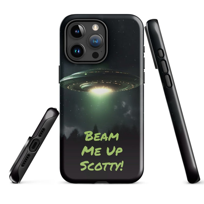 iPhone® Tough Case - Space - Alien UFO Style 1 - Glossy - iPhone 15 Pro Max