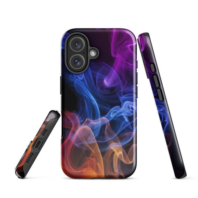 iPhone® Tough Case - Abstract - Smoke Style 4 - Glossy - iPhone 16