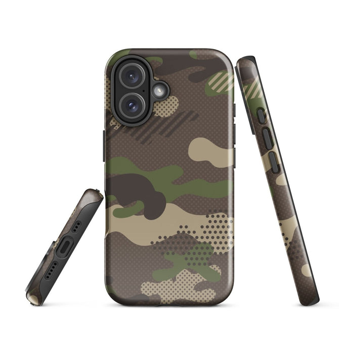 iPhone® Tough Case - Pattern - Forest Camo 1 - Glossy - iPhone 16