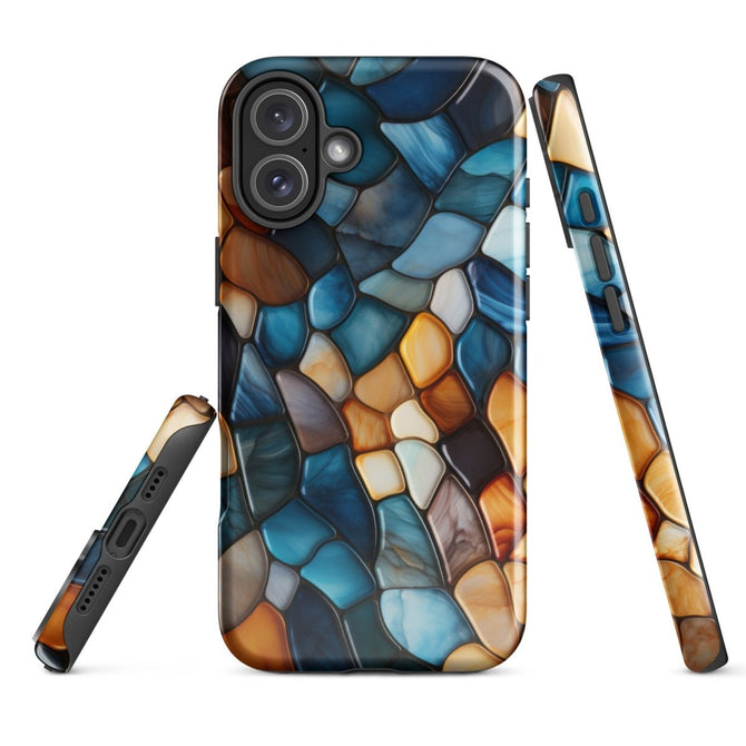 iPhone® Tough Case - Abstract - Geometric Style 4 - Glossy - iPhone 16 Plus