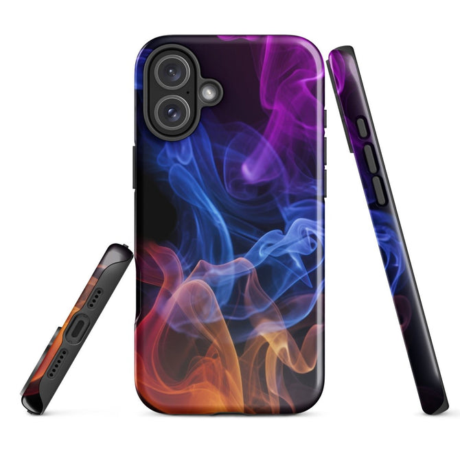 iPhone® Tough Case - Abstract - Smoke Style 4 - Glossy - iPhone 16 Plus