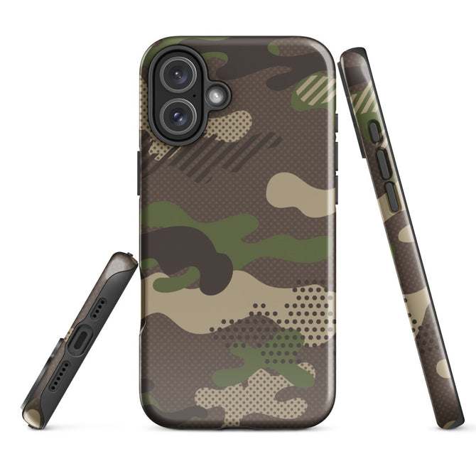 iPhone® Tough Case - Pattern - Forest Camo 1 - Glossy - iPhone 16 Plus