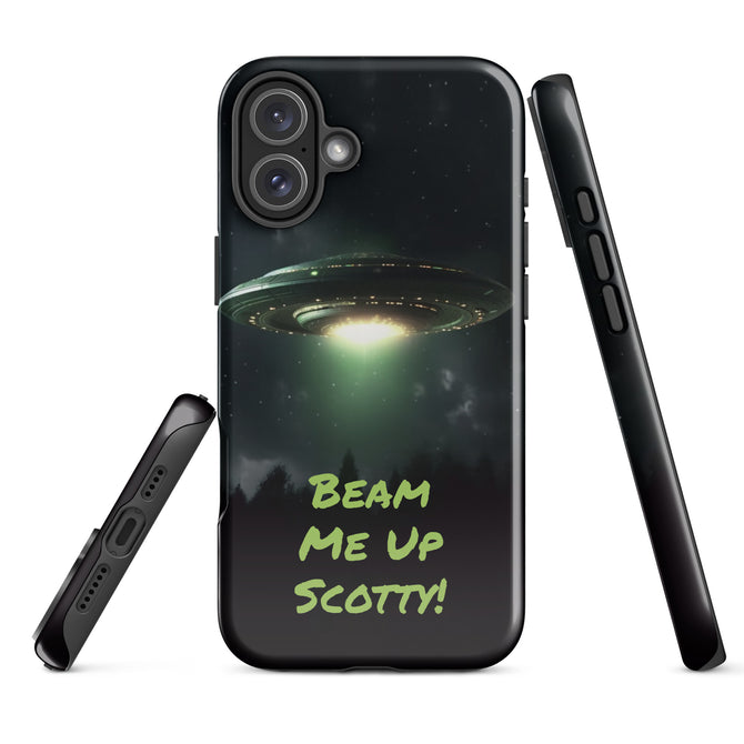 iPhone® Tough Case - Space - Alien UFO Style 1 - Glossy - iPhone 16 Plus