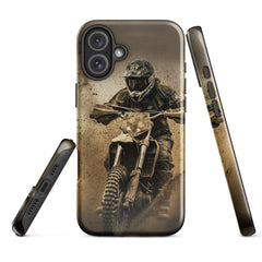 iPhone® Tough Case - Transportation (Offroad) - Dirt Bike Style 1 - Glossy - iPhone 16 Plus
