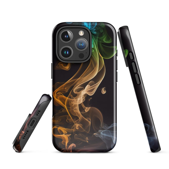 iPhone® Tough Case - Abstract - Smoke Style 2 - Glossy - iPhone 16 Pro