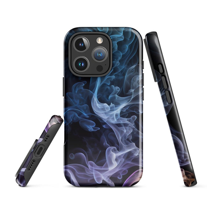 iPhone® Tough Case - Abstract - Smoke Style 3 - Glossy - iPhone 16 Pro