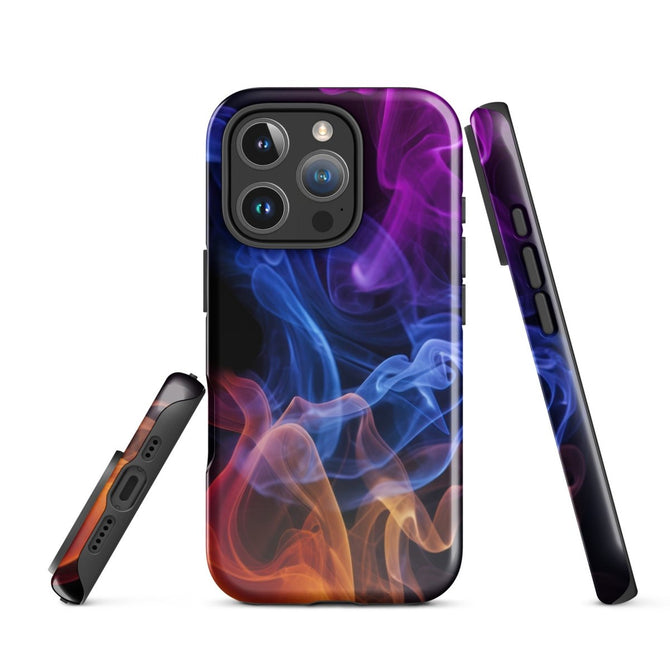 iPhone® Tough Case - Abstract - Smoke Style 4 - Glossy - iPhone 16 Pro