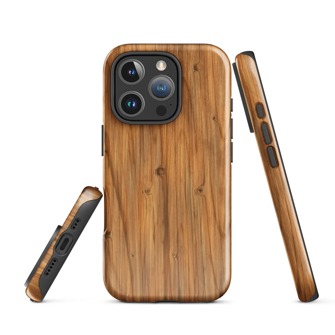 iPhone® Tough Case - Nature - Wood 1 - Glossy - iPhone 16 Pro