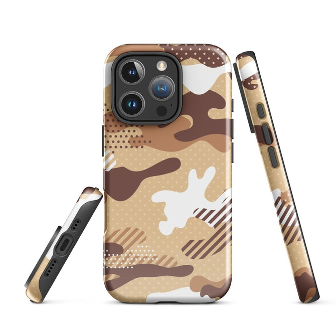 iPhone® Tough Case - Pattern - Desert Camo 1 - Glossy - iPhone 16 Pro