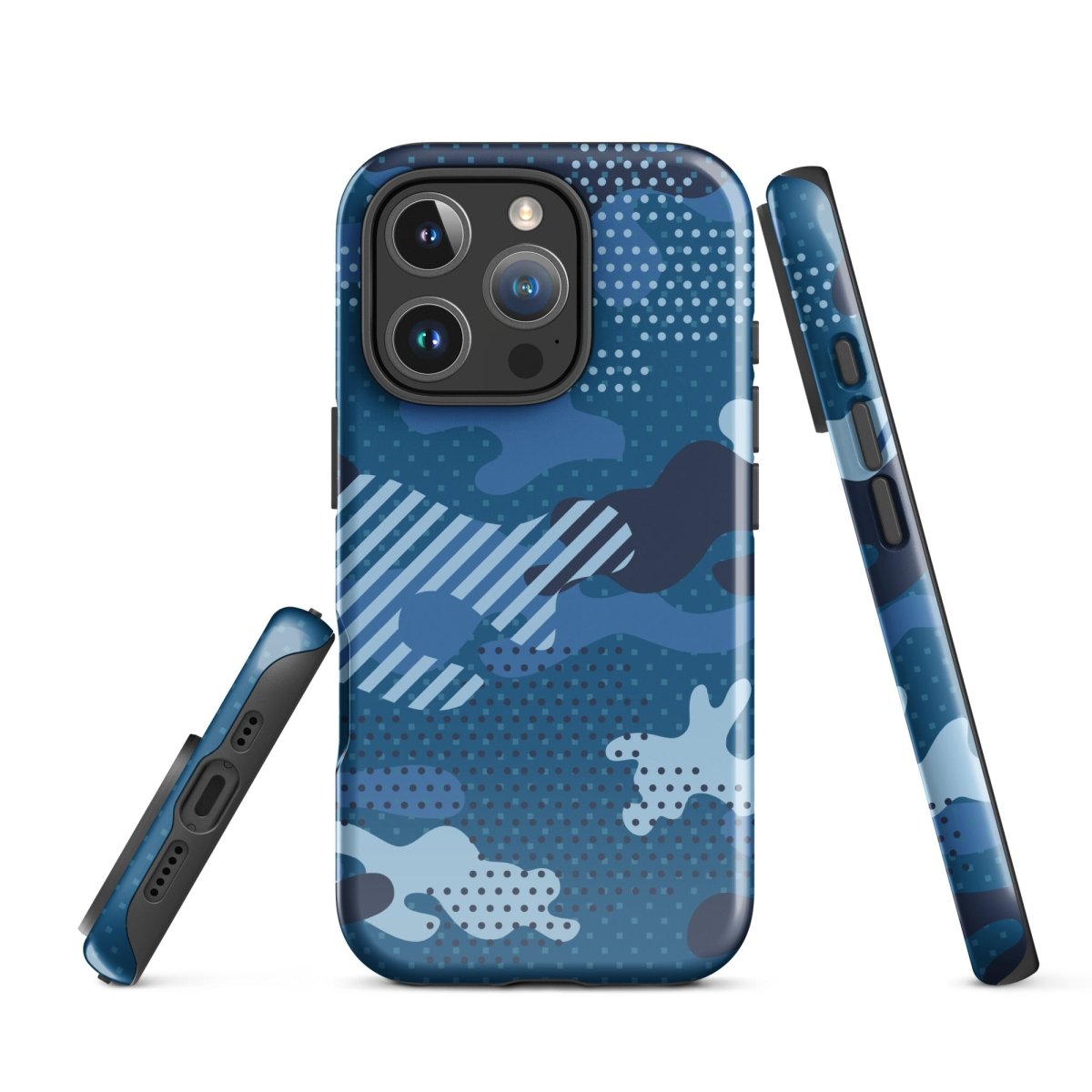 iPhone® Tough Case - Pattern - Water Camo 1 - Glossy - iPhone 16 Pro