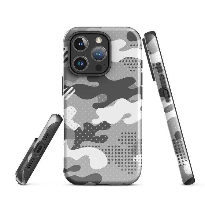 iPhone® Tough Case - Pattern - Winter Camo 1 - Glossy - iPhone 16 Pro