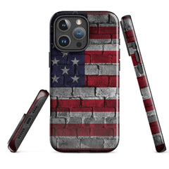 iPhone® Tough Case - USA - Flag Style 3 - Glossy - iPhone 16 Pro Max