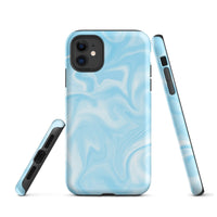 iPhone® Tough Case - Pattern - Marble - Blue Style 1 - Matte - iPhone 11